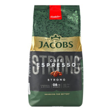 Кава натуральна смажена в зернах Strong Espresso Jacobs м/у 500г