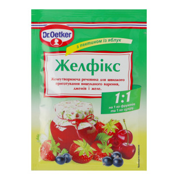 Желфікс з пектином із яблук 1:1 Dr.Oetker м/у 20г