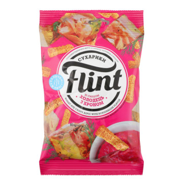 Сухарики пшенично-житні Холодець з хроном Flint м/у 60г
