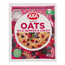 Каша вівсяна миттєвого приготування Wild berries&Cream Axa м/у 40г