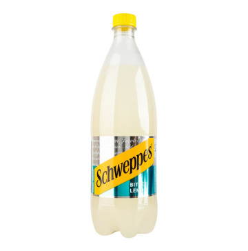Напій безалкогольний сильногазований соковмісний на ароматизаторах Bitter Lemon Schweppes п/пл 1л