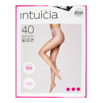 Колготки жіночі Intuicia Activity 40den 4 чорний