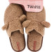 Капці жіночі Twins домашні HS teddi хутряні brown р38/39 6096