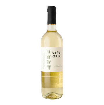Вино 0.75л 12.5% біле сухе Macabeo Chardonnay Vina Oria пл
