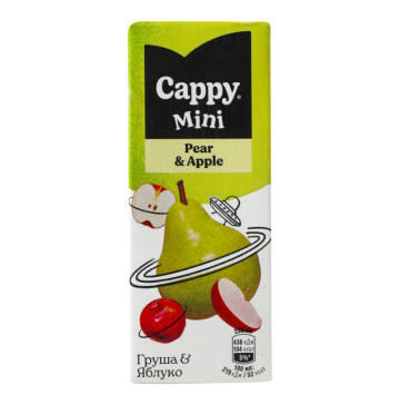Нектар Груша-яблуко Mini Cappy т/п 200мл