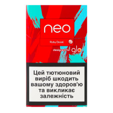 Виріб тютюновмісний для електричного нагрівання з фільтром Neo Ruby Boost 20шт