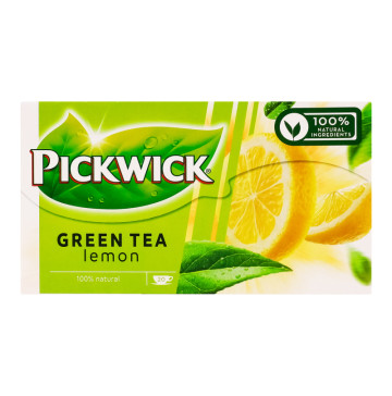 Чай зелений ароматизований з лемонграсом та цедрою лимона Pickwick к/у 20х2г
