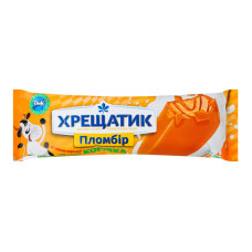 Морозиво 12% пломбір зі смаком карамелі Корівка Хрещатик м/у 75г