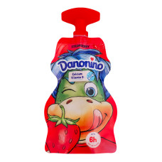 Йогурт 2.1% збагачений кальцієм та вітаміном D полуничний Danonino д/п 70г