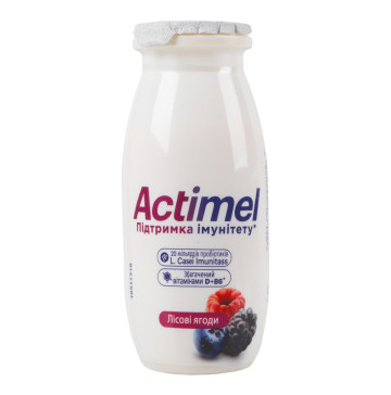 Продукт кисломолочний 1.4% Лісові ягоди Actimel п/пл 100г