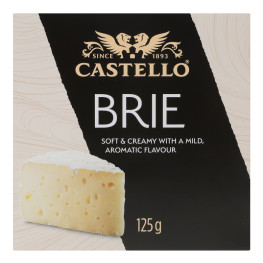 Сир 50% з білою пліснявою Brie Castello к/у 125г