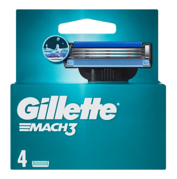 Картридж змінний для станка чоловічий Mach 3 + Power Fusion ProGlide Gillette 4шт