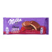 Печиво бісквітне вкрите молочним шоколадом Raspberry jelly Choco Jaffa Milka м/у 147г