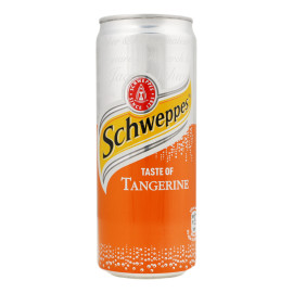 Напій безалкогольний сильногазований соковмісний на ароматизаторах Tangerine Schweppes з/б 330мл