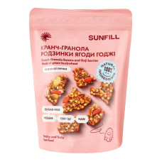 Кранч-гранола Родзинки-ягоди годжі SunFill д/п 150г