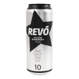 Напій алкогольний енергетичний 500мл 10% газований Strong Revo з/б
