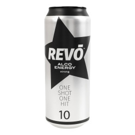 Напій алкогольний енергетичний 500мл 10% газований Strong Revo з/б