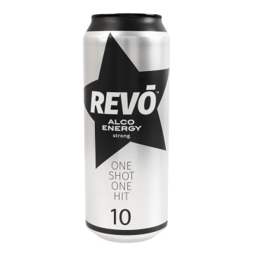 Напій алкогольний енергетичний 500мл 10% газований Strong Revo з/б