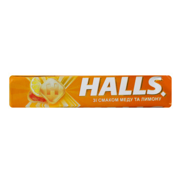 Карамель льодяникова зі смаком меду та лимону Halls м/у 25.2г
