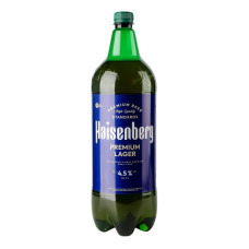 Пиво 1.8л 4.5% світле пастеризоване фільтроване Преміум Лагер Haisenberg п/пл