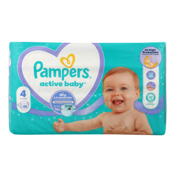 Підгузники для дітей 9-14кг 4 Active Baby Pampers 46шт