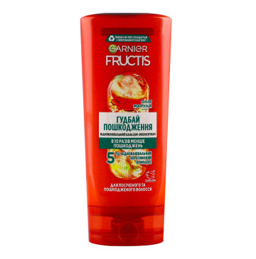 Бальзам-ополіскувач для посіченого та пошкодженого волосся відновлювальний Гудбай пошкодження Garnier Fructis 200мл