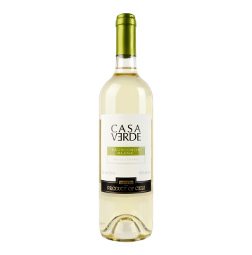 Вино 0.75л 12.5% біле сухе Sauvignon Blanc Casa Verde