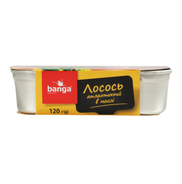 Лосось атлантичний в маслі Banga к/у 120г