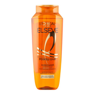 Шампунь для сухого волосся що потребує живлення живильний Розкіш олій Elseve 400мл