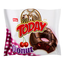 Кекс з какао в глазурі з начинкою зі смаком вишні Donut Today м/у 50г