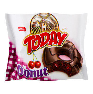 Кекс з какао в глазурі з начинкою зі смаком вишні Donut Today м/у 50г