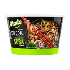 Локшина швидкого приготування з соусом Soba Wok Glads ст 95г