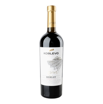 Вино 0.75л 9.7-13% червоне сухе Merlot Koblevo пл