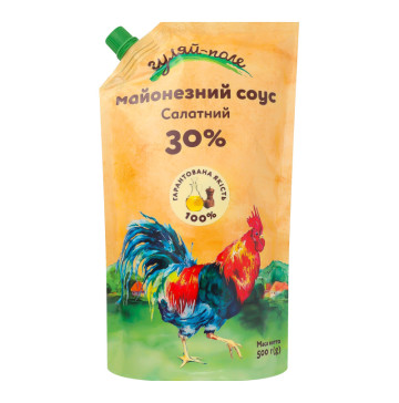 Соус майонезний 30% Салатний Гуляй-поле д/п 500г