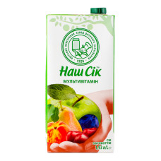 Сок мультивитаминный с мякотью Наш сік т/п 1.93л
