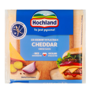 Сир плавлений 36% скибочки Cheddar Hochland м/у 130г