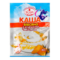 Каша миттєвого приготування з курагою Вівсяна Козуб продукт м/у 40г
