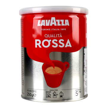 Кава натуральна смажена мелена Qualita Rossa Lavazza з/б 250г