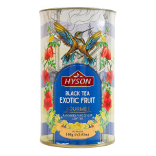 Чай чорний байховий листовий з тропічним ароматом Exotic Fruit Gourmet Hyson тубус 100г