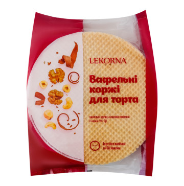 Коржі вафельні для торта Класика Lekorna м/у 90г