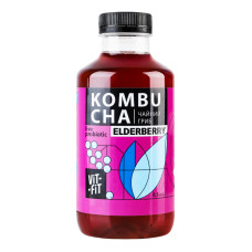 Напій бродіння фільтрований непастеризований Kombucha Elderberry Vit-Fit п/пл 500мл