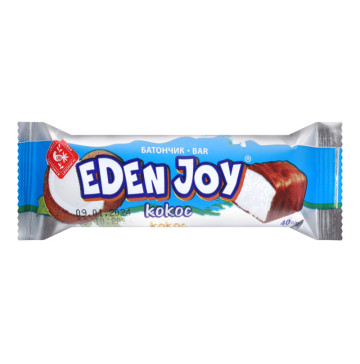 Цукерки глазуровані Кокос Eden Joy Zhytomyr Lasoshchi м/у 40г