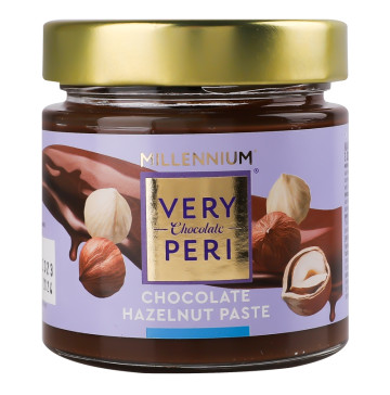 Паста горіхова з фундука з додаванням какао Very Peri Millennium с/б 230г Паста горіхова з фундука з додаванням какао Very Peri Millennium с/б 230г