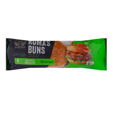 Булочка для бургеру з кунжутом Hamburger Рома м/у 0.3кг