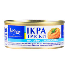 Ікра тріски пробійна Veladis сл/с з/б 100г