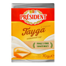 Сир плавлений 38% з сиром Гауда President м/у 70г