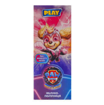 Сік відновлений з м'якоттю пастеризований Яблуко-полуниця Paw Patrol Play т/п 200мл