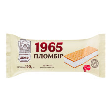 Морозиво 12% пломбір у вафельних листах 1965 Лімо м/у 100г