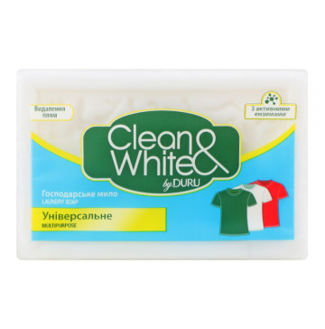 Мыло хозяйственное универсальное Clean&White Duru 120г