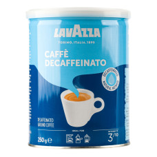 Кава натуральна смажена мелена Deсaffeinato Lavazza з/б 250г